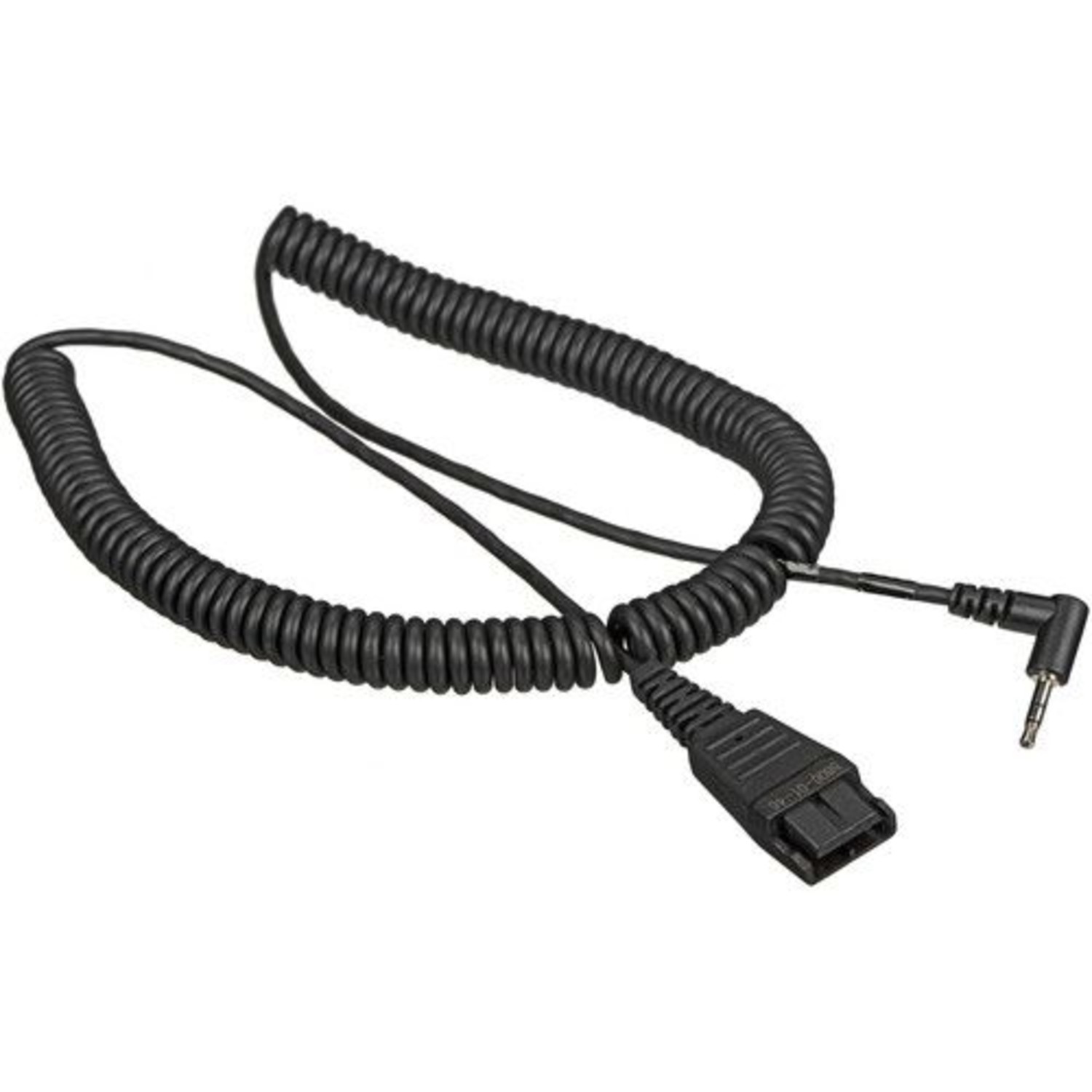 GN-CABLE2.5MMQD Jabra spiral cable with QD connection and 2.5 mm jack plug